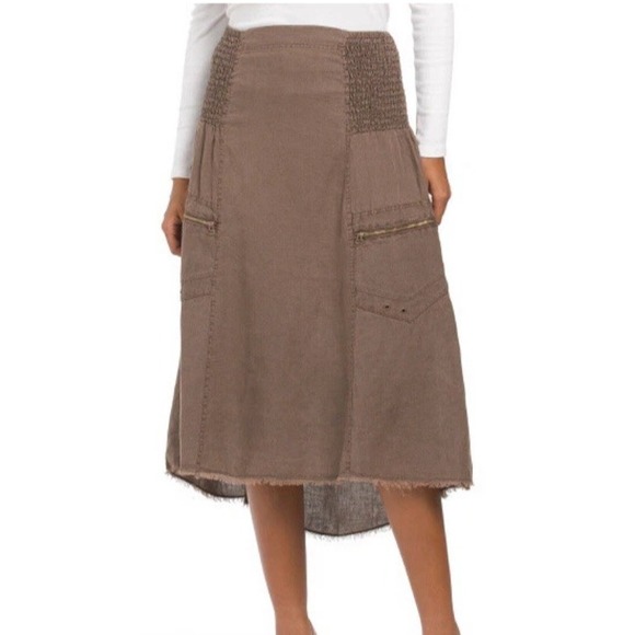 XCVI Linen Clementine Convertible 22667 Skirt Mini Dress Boho Women's Medium - Picture 8 of 9